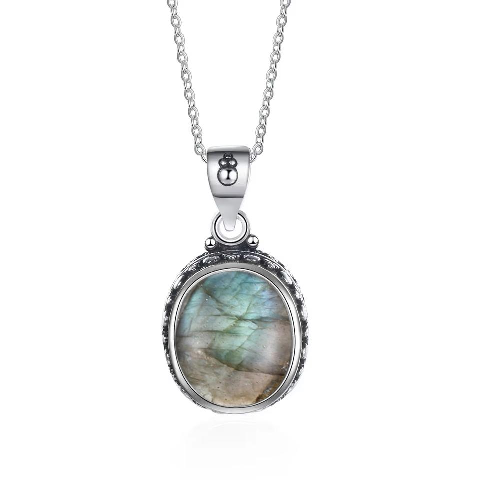 925 Silver Natural Rhodochrosite Pendants Necklace Tiger Eye Necklace Silver Pendants 925 With Chain For Women Men