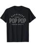 Men's & Women's Pop Pop Fun Grandpa Gift T-Shirt - 100% Cotton 180gsm Casual Short Sleeve with Iconi