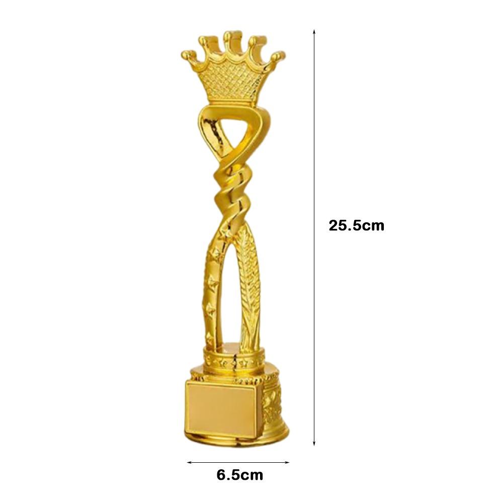 Crown Pentagram Competition Trophy Medal Golden Color Competition Award  Children Award Prize