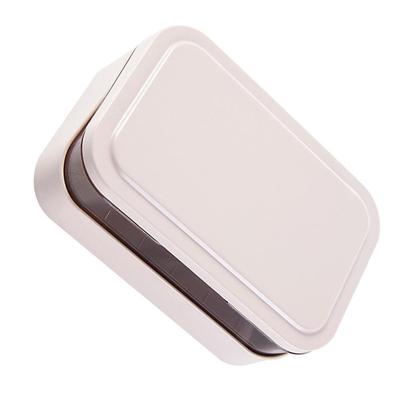 Double Layer Drain Soap Holder ABS Smooth Polishing Strong Bearing Bathroom Kitchen Travel Portable Soap Dish Box