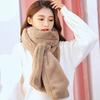 Soft Plush Faux Fur Scarf Imitation Rabbit Fur Neck Protector Fashion Shawl Scarves  for Winter