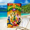 Proof Beach Towel with a Mighty Morphin Power Rangers Pattern - Soft,absorbent,quick-drying,machine Washable - Perfect for Swimming,camping,bathing