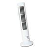USB Tower Fan 2 Speeds Powerful Wind Oscillating Bladeless Cooling Fan for Office Desk Home White
