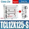 Kompaktowy pneumatyczny wielotłoczkowy cylinder trójosiowy TCL (12/16/20/10-100S)