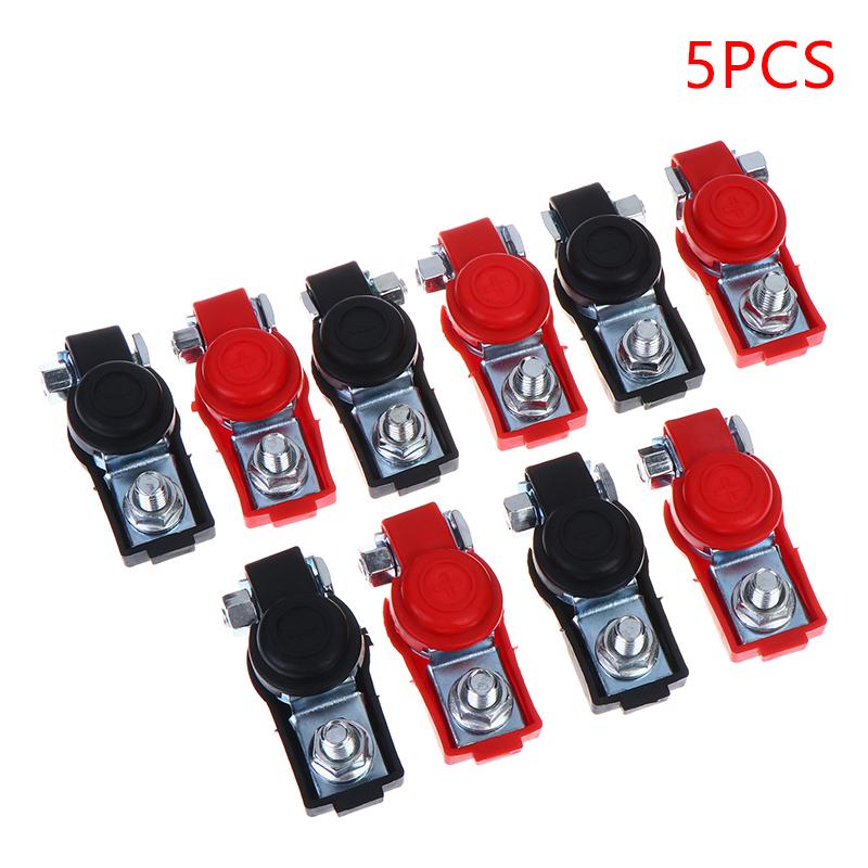 

5/10/15Pcs Auto Battery Terminal Cable Clamp Negative Positive Top-Post Auto Battery Cable Terminal Top For Car Truck Accessory A1 5PCS