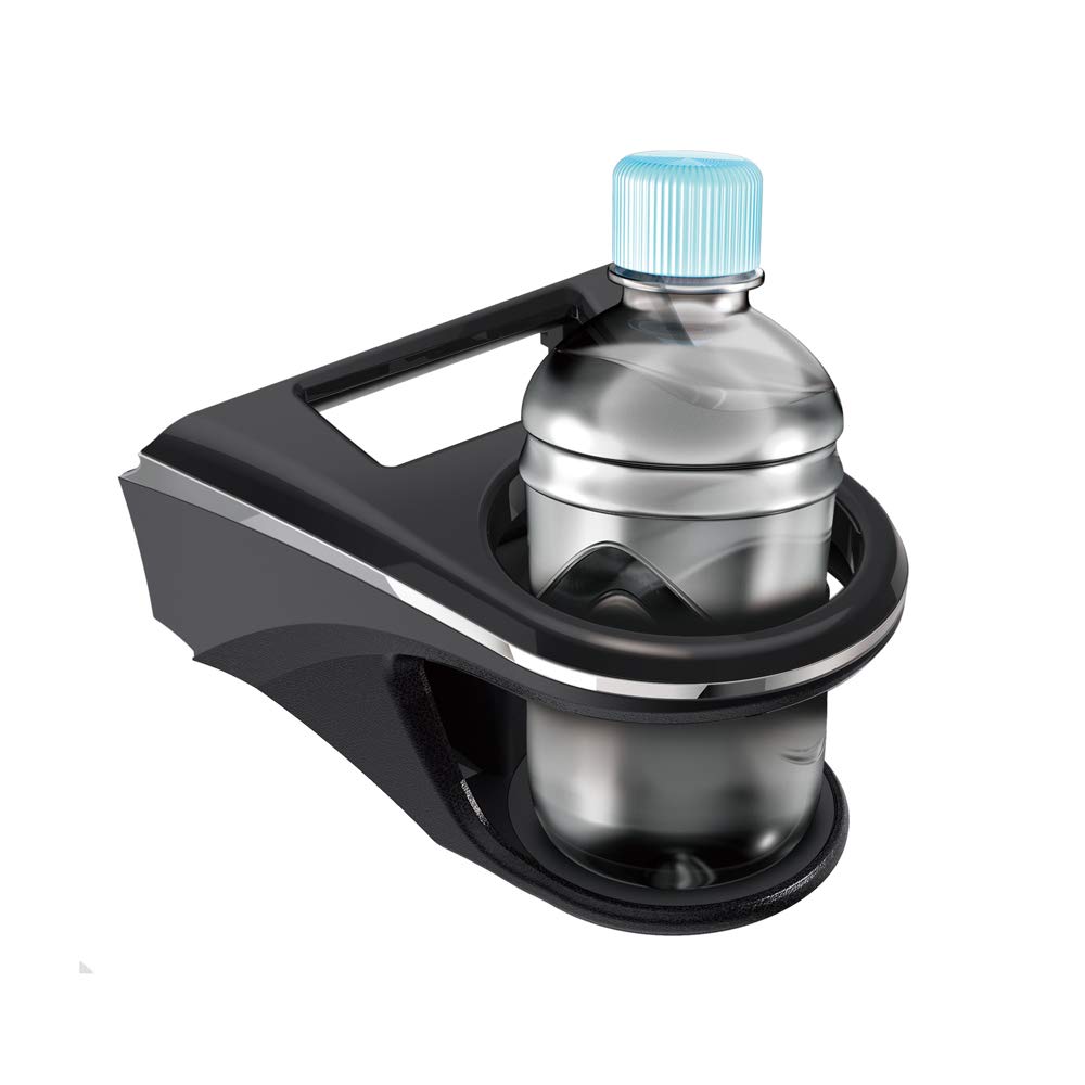 Tsuchiya Yac Air Conditioner Drink Holder for the Passenger for Toyota 80 Series Harrier (SY-HR12) Seat, Black/Silver,