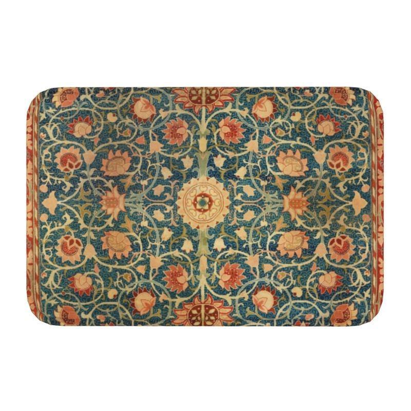 William Morris  Rug Front Floor Door Entrance Mats Indoor Textile Pattern Bath Kitchen Doormat Balcony Carpet Non-slip Floor Mat