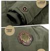 Men's Mid-Length Winter Cotton Coat with Velvet, Multi-Pocket, Thickened, Plus Size - Ideal for Middle-Aged and Elderly