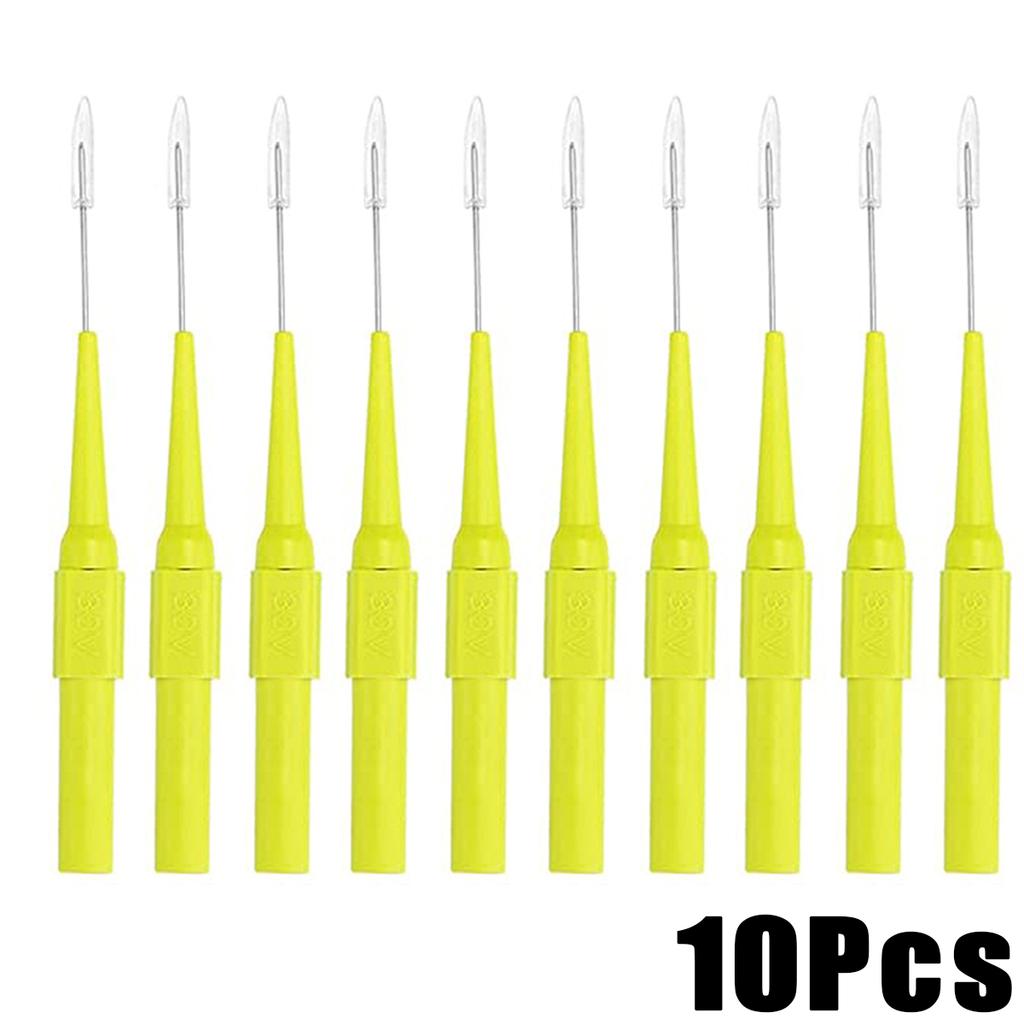 10Pcs Auto Test Probe Car Electrical Circuit Detection Diagnostic Tool Multimeter Test Leads Pin Flexible Test Probe Tips 0.7mm