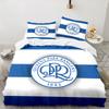 3PCS Queens Crest Football Bedding set,Ideal For1pc Duvet Cover And 2pcs Pillowcases Perfect for Christmas gift,Ideal for Bedroom, Dormitory