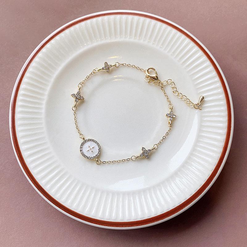 Micro zircon star bracelet girls design bracelet Korean Internet celebrity hand jewelry