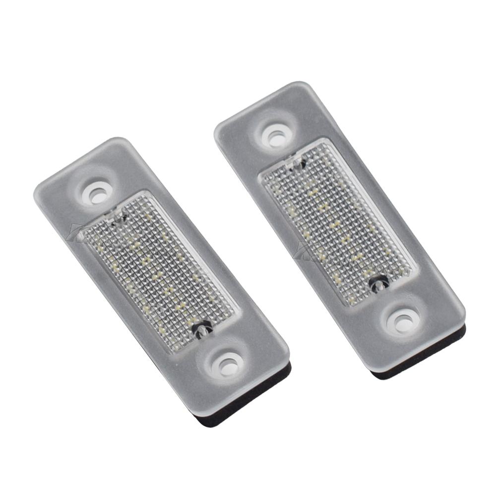 2pcs White LED License Number Plate Light Bulb For Volvo C30 2008-2013 License Plate Light Number Plate Lamp 2Pcs White Light