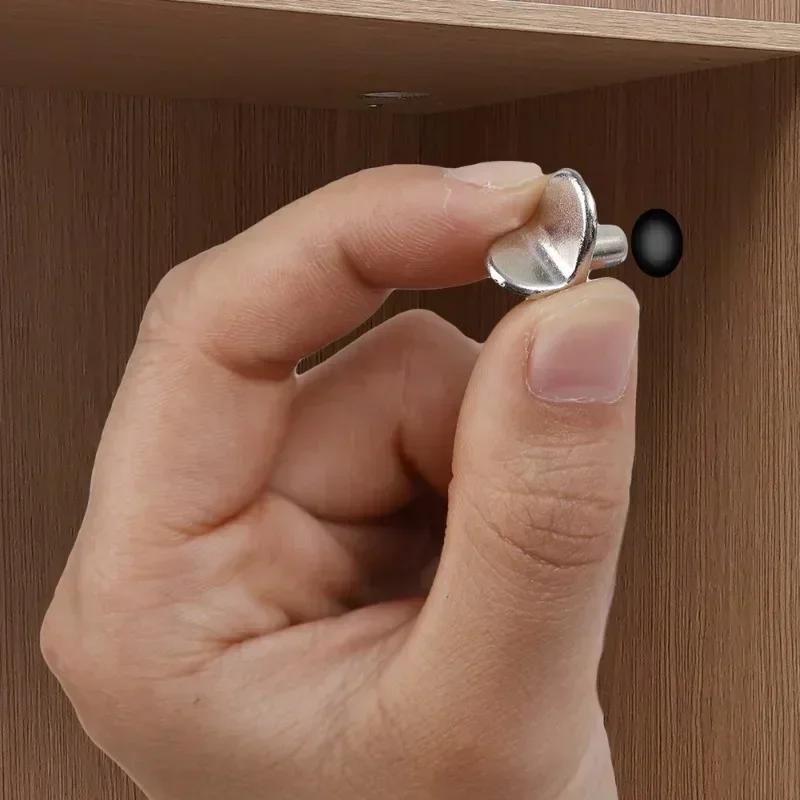 50pcs L - Shaped Shelf Support Studs: Fix Wooden/Glass Boards In Cabinets, Ideal Furniture Bracket Holders