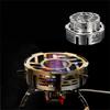Gas Stove Windshield Ring Protects Flame from Wind Stove Wind Guard 201Stainless Steel Texture for Outdoor Cooking
