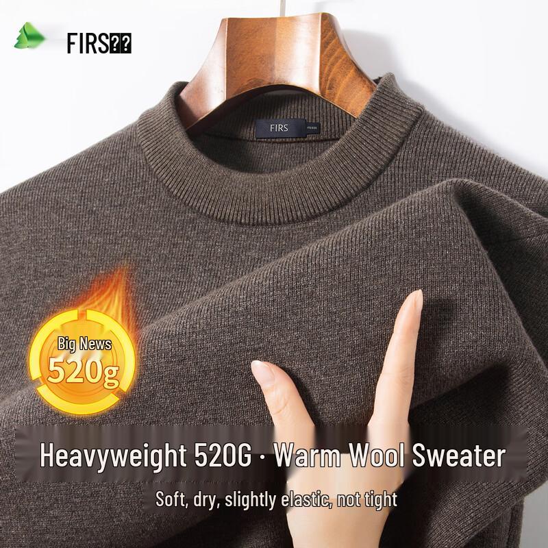 Shanshan Men's Warm Fleece Wool Sweater