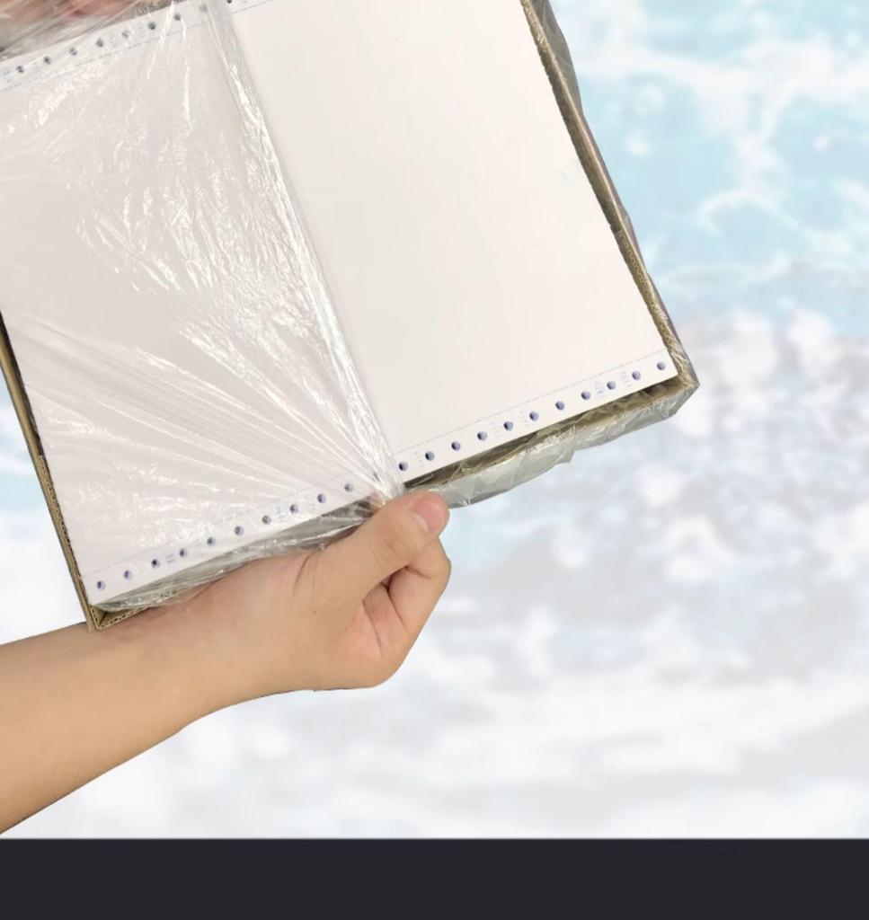 Triplicate Pinfeed Paper, Half-Fold 241: Computer Printout Paper for Duplicate/Triplicate 4-Part Invoices