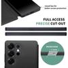 Genuine Leather Smart Case for Samsung Galaxy S25 Ultra Light Phone Cover with Smart View Case for S25 Ultra(Only for S25 Ultra Black)