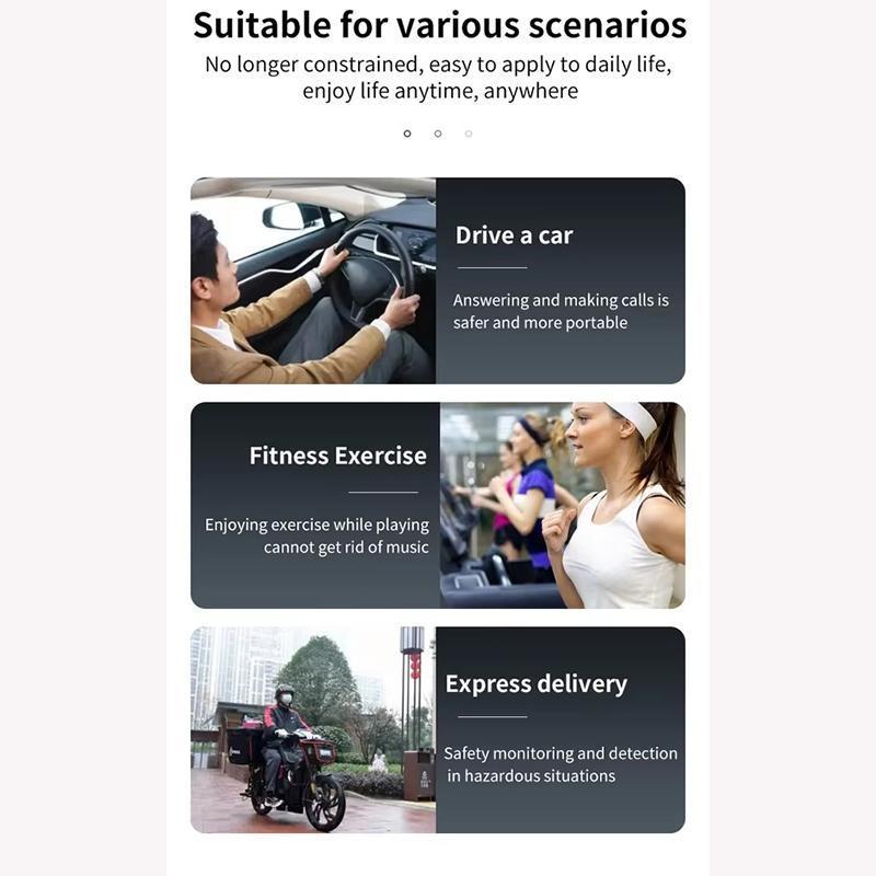 Invisible Sleep Earbuds Wireless Bluetooth 5.3 Earphones Active Noise Cancellation Waterproof Headsets Stereo Sound Headphones