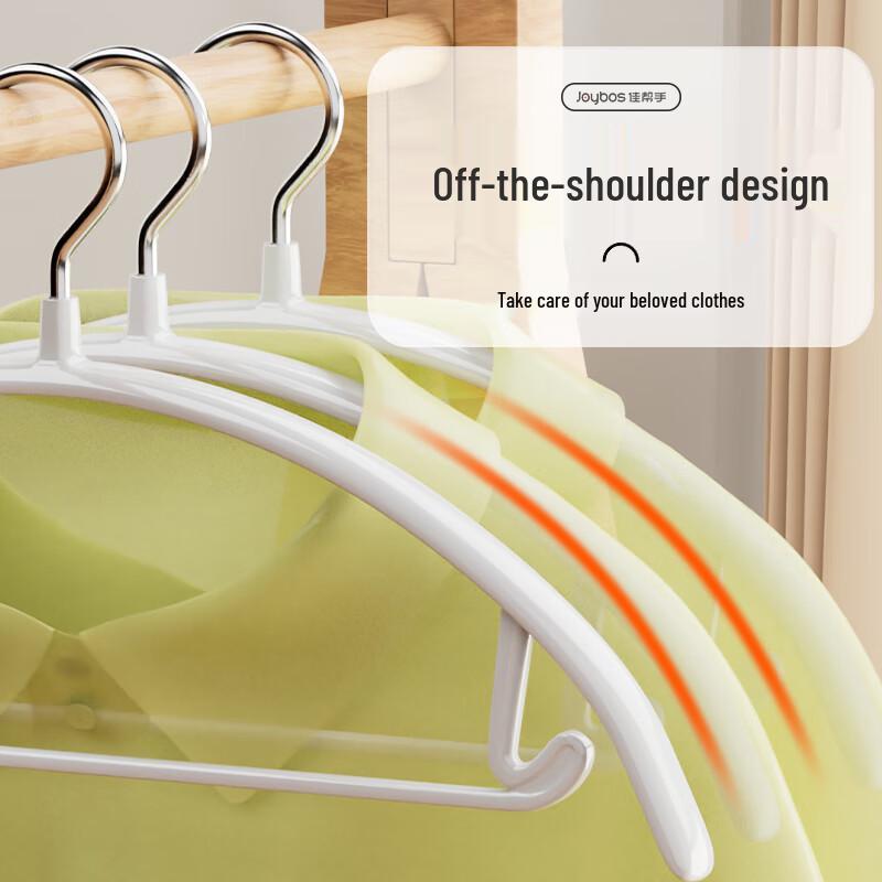 Jiabangshou Non-slip Dipped Clothes Hangers, 5-Pack