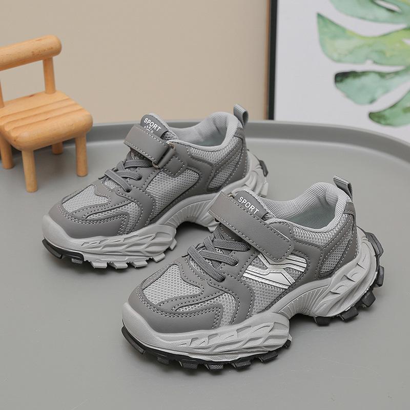 Children's Mesh Sneakers 2025 Spring New Boys Forrest Gump Shoes Girls Breathable Little White Shoes Children's Baby Shoes