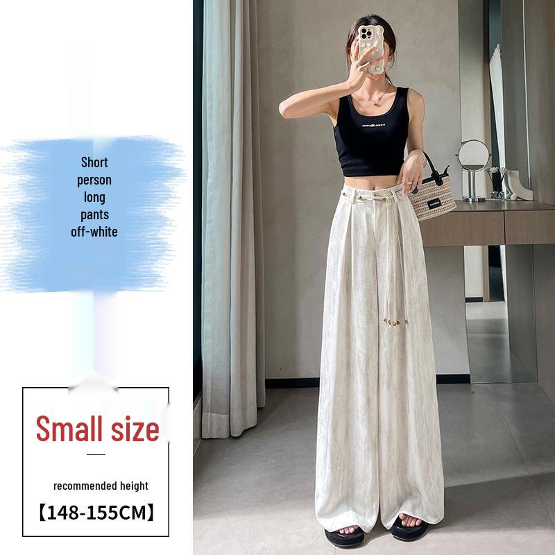 2026 Summer New Slim Fit High-Waisted Woven Polyester Sun Protection Pants Large