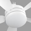 Multifunktionale Deckenventilatorleuchte mit Fernbedienung 3-Stufen-Einstellung 2-in-1 Ventilatorlampe für Küche Schlafzimmer Wohnheim Arbeitszimmer