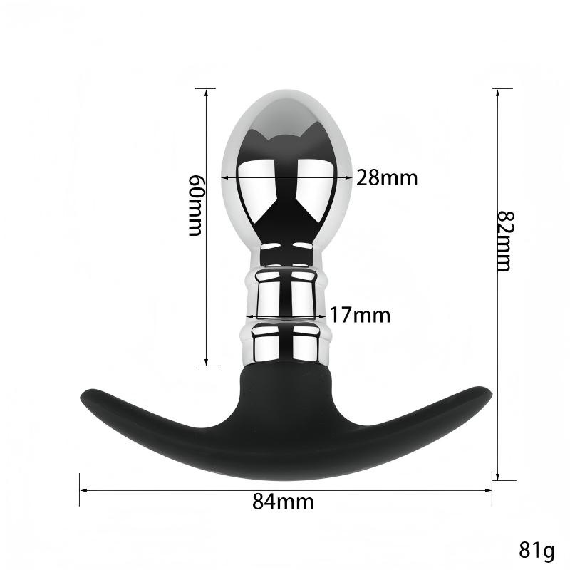 Stainless Steel Anal Plug Hollow Ultra Light Butt Plug Detachable Hollow Design Anal Plug Massager Dilator Masturbation Ass Plug