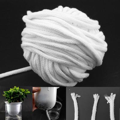 Sistema di irrigazione a goccia per giardino con stoppino in cotone e corda, auto-irrigante, con cavo, per piante in vaso, fiori, rilascio lento automatico