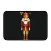 Nutcracker Doll Floor Door Kitchen Bath Mats Anti-Slip Indoor Christmas Soldier Toy Doormat Garage Entrance Rug Carpet Footpad