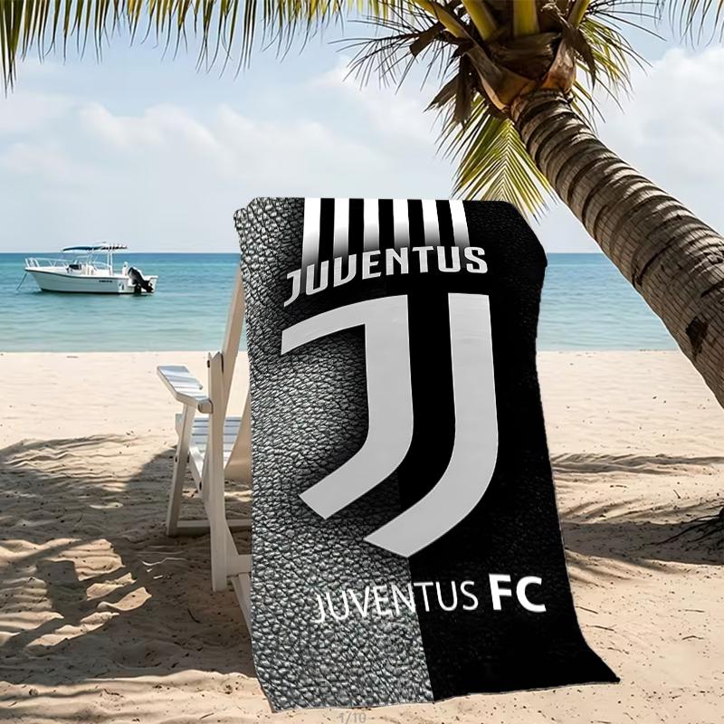 Beach Towel with Juventus FC Logo Pattern - Soft,absorbent,machine Washable Lightweight&Modern,swimming,Travel Essentials