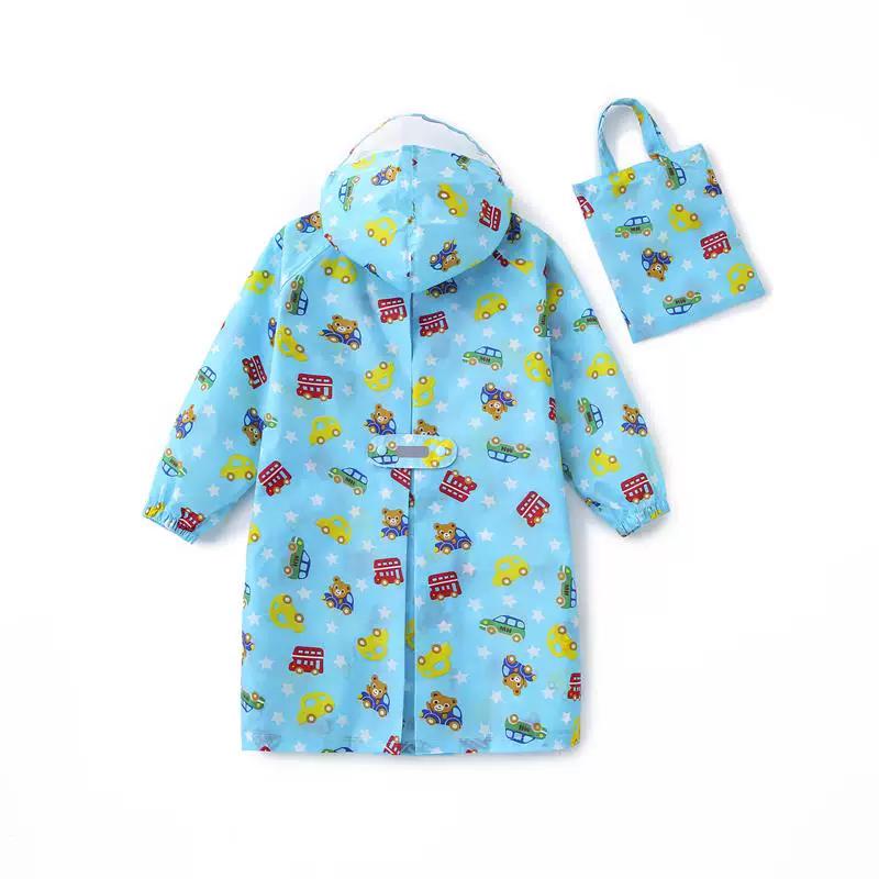 Japanese Style Lightweight Quick-Drying Breathable Kids Raincoat Rainproof Kindergarten Boys and Girls Waterproof Poncho Primary School Student