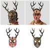 Reindeer Mask Full Face Mask Masquerade Mask Antler Mask Deer Head Mask Halloween Party Mask Carnivals Mask