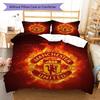 Man Utd Bedding Quilt Set Quilt Cover Pillowcase Home Decoration Birthday Gift (1 * duvet cover + 2 * pillowcase, without core)
