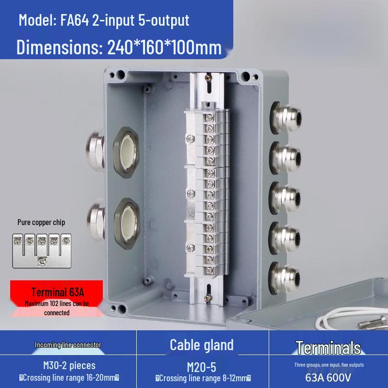 

Aokewen FA64 Waterproof Cast Aluminum Junction Box