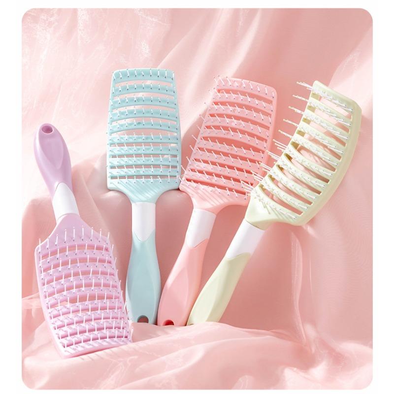 Large Curved Comb Rib Comb 1 Ventilated Detangling Brush for Dry Hair - Massaging Brush for All Hair Types - Styling Brush