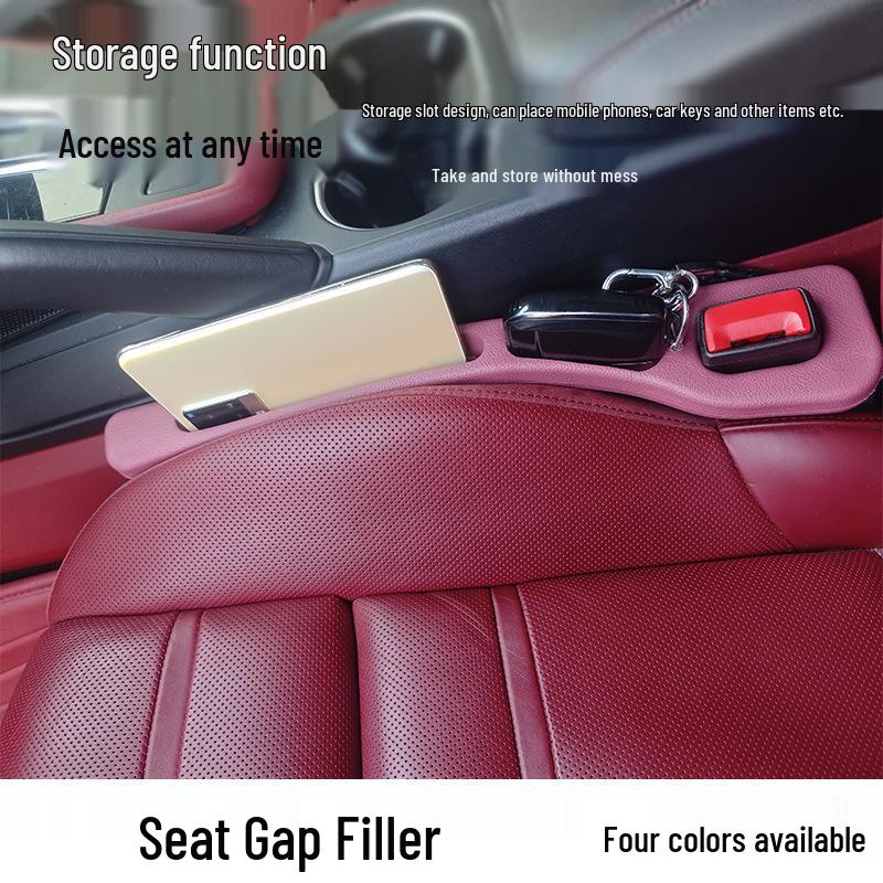 Car Seat Gap Fillers & Leak-Proof Strips with Storage Boxes for Interior Decoration