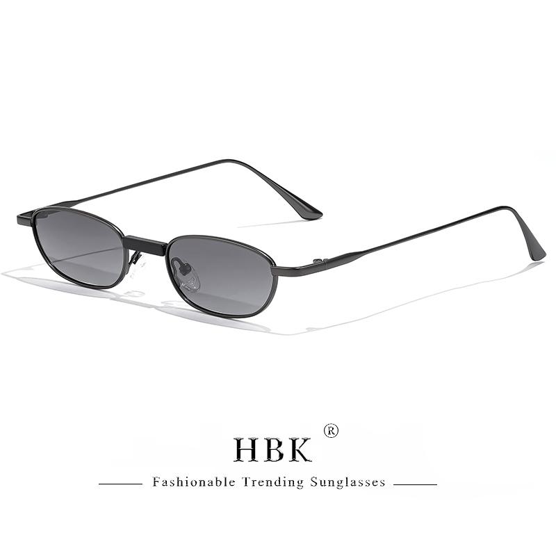 HBK New Retro Polarized Sunglasses Men Small Frame Tac Lenses Punk Sun Glasses Women Fishing Outdoor Party Eyeglasses