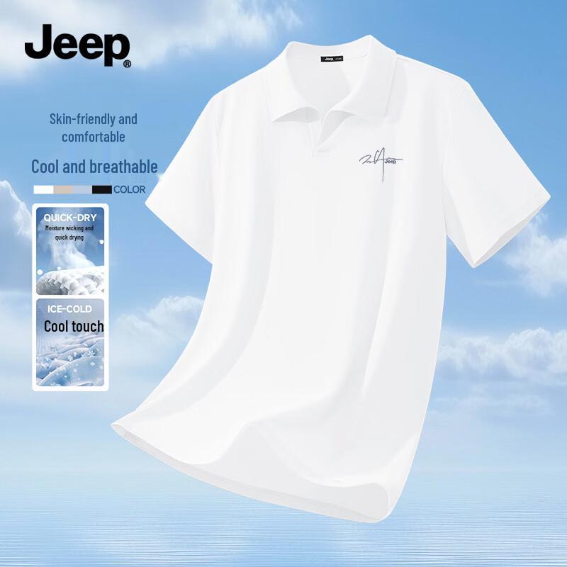 

JEEP Men s Cooling Ice Silk Polo Shirt 3XL