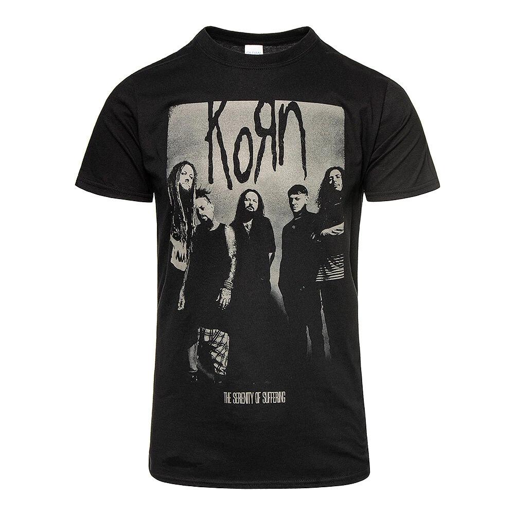 Korn T-Shirt Knock Wall Rock Band New Black Official XL