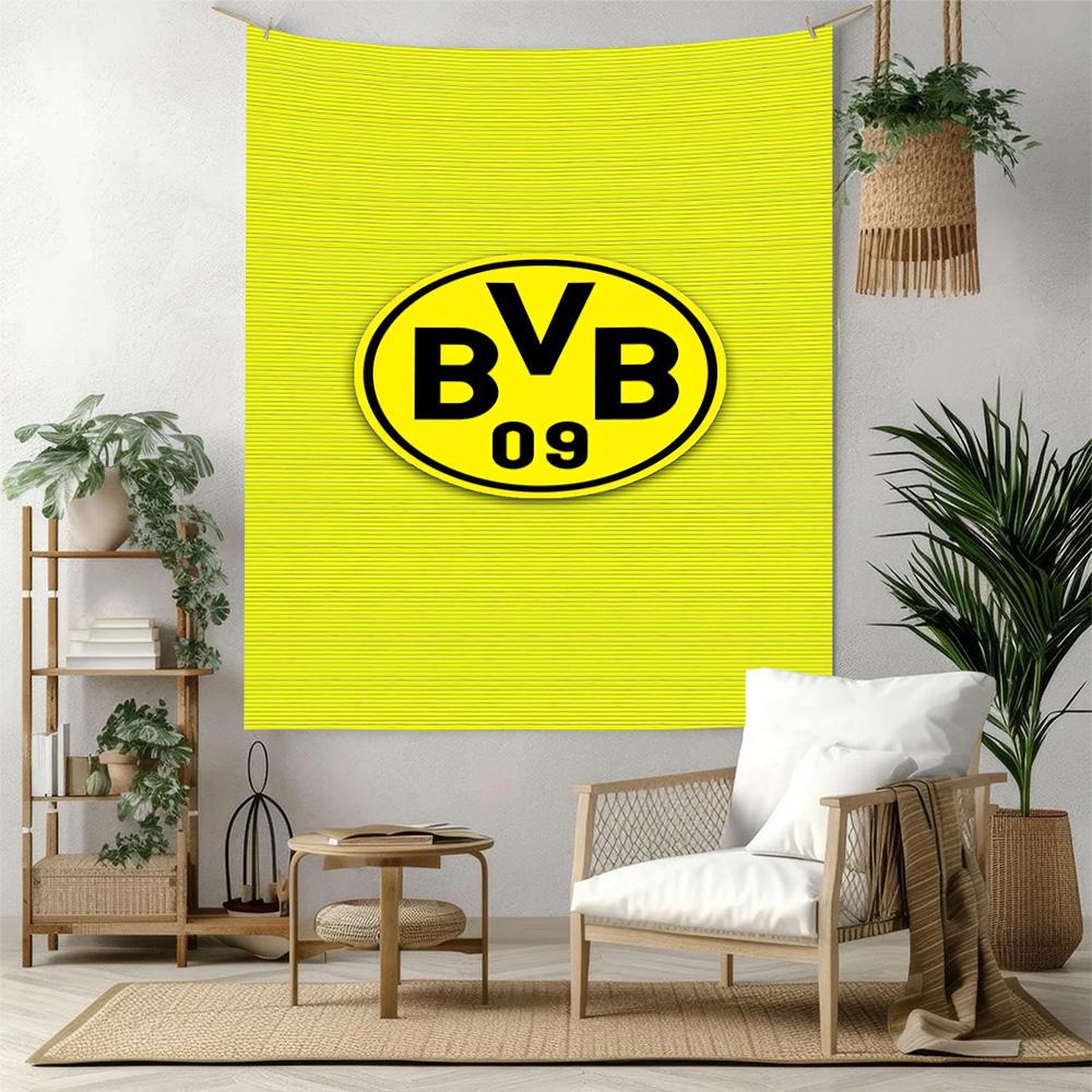 Borussia Dortmund Wall Decor Tapestry Art For Pet Memorial Birthdaywedding Party Backdrop Family Gift