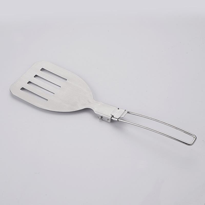 Stainless Steel Slotted Turner for Cooking,Camping, Heavy Duty Sturdy Kitchen Spatula High Heat Resistant серебряный