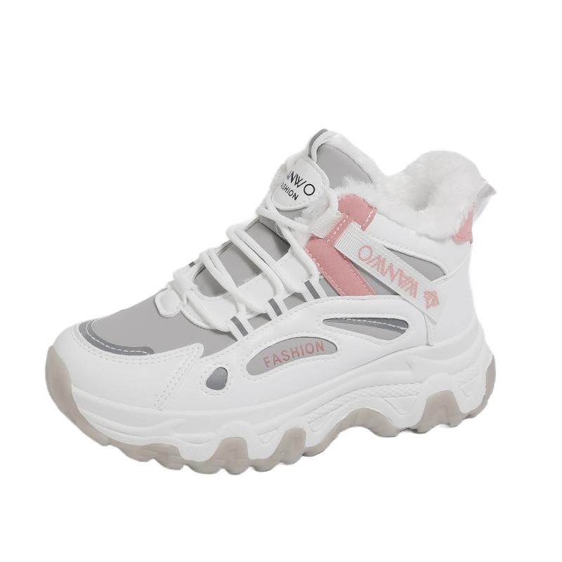 

Женские повседневные кроссовки, нескользящие, удобные, спортивная обувь, женская зимняя обувь на открытом воздухе, вулканизированная обувь, женские флисовые кроссовки для ходьбы 43