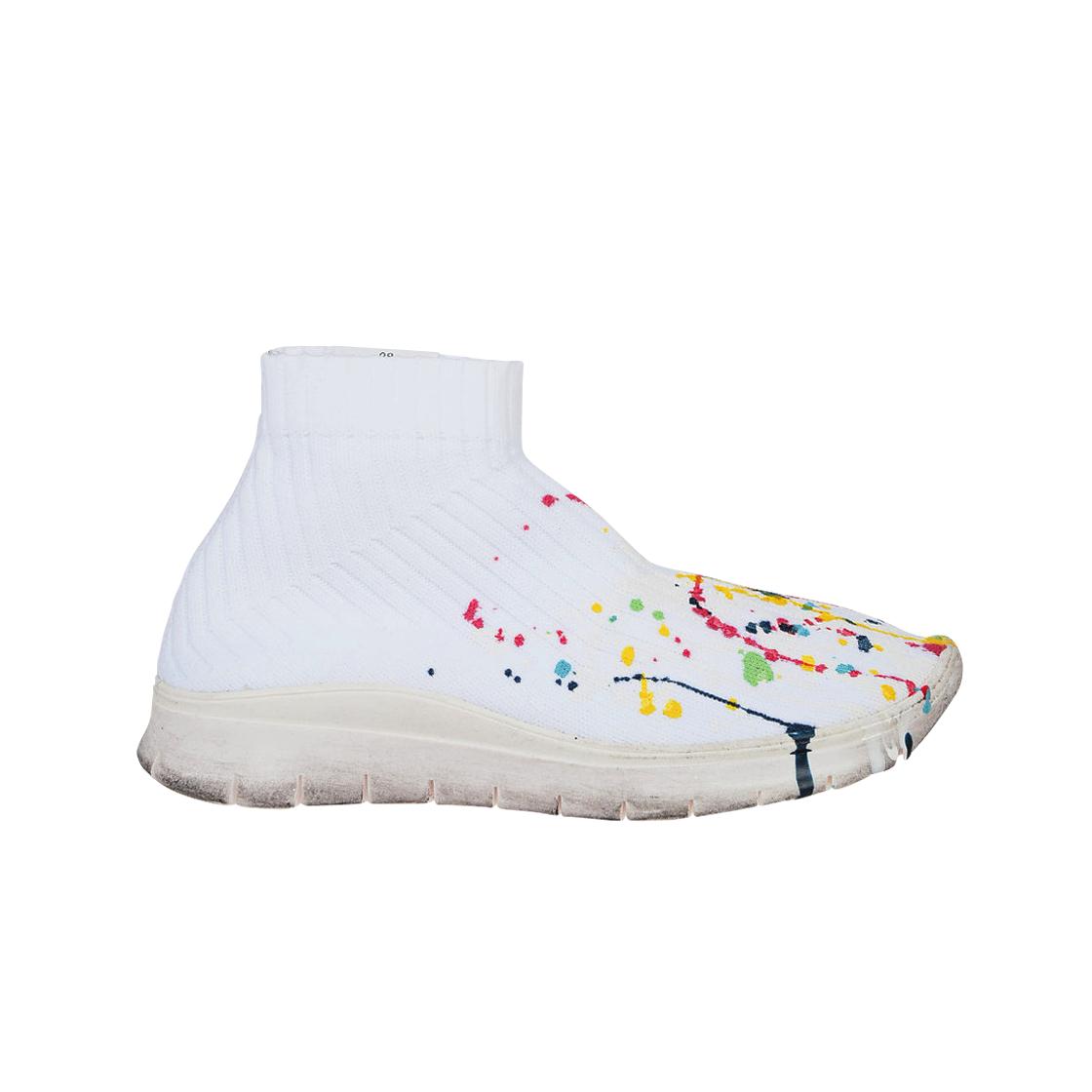 

(в) Maison Margiela Painted Splatter Sock Runner Белый EU 40W