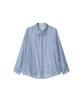 Meibeoyu Amiron See-Through Stripe Shirts _ Skyblue