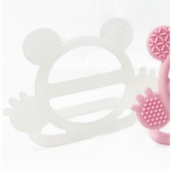 Pantheonbee Silicone Wrist Teether, Clear White, 1 Piece, Korean Baby Products