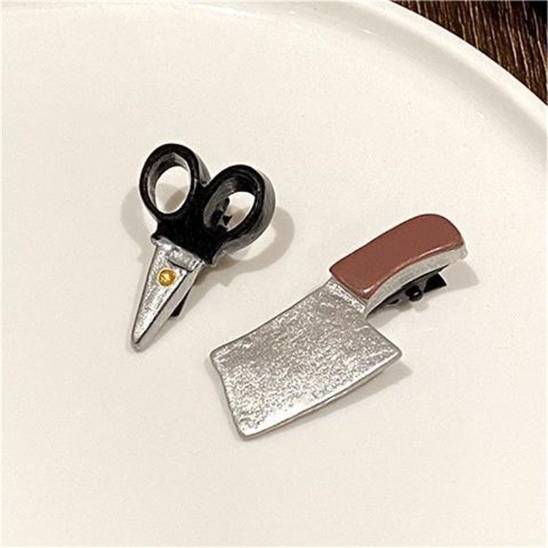 

Креативные странные заколки для волос в виде ножа для женщин, забавные заколки для волос для девочек, заколки для волос в стиле панк, заколки для волос, головные уборы, аксессуары для волос Y2k, новые