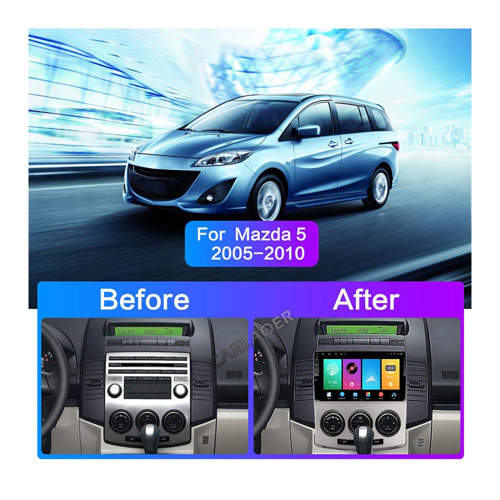 Car Radio Android Auto Carplay For Mazda 5 2005-2010 Multimedia Player Head Unit Stereo GPS Navigation BT WIFI 1+16GB