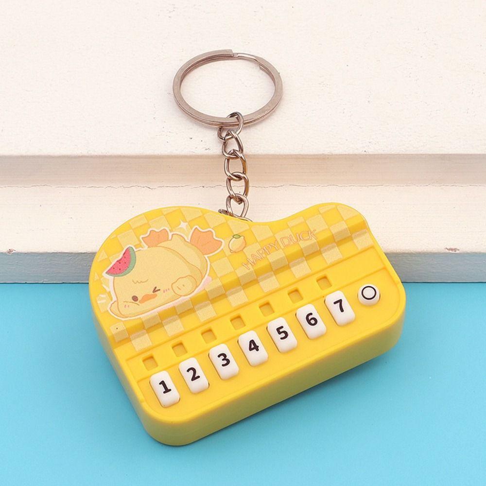 Mini Size Musical Instrument Toy Portable Piano Key Chain Electronic Keyboard Keychain  Children