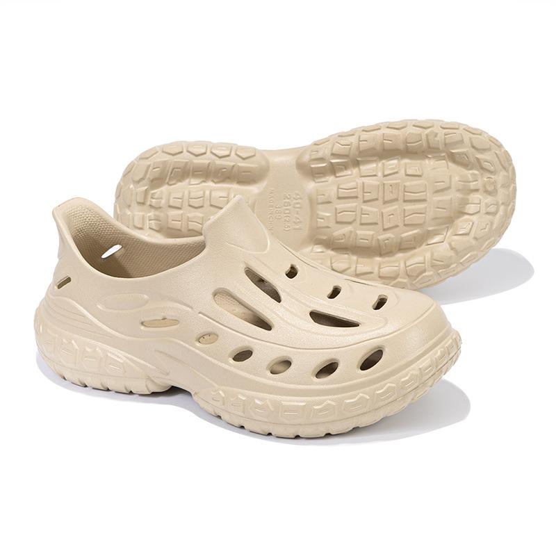 

Hole shoes men s summer non-slip outside driving beach shoes men s driving shit soft-soled cool slippers 45 хаки