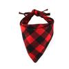 Pet Towel Triangle Towel Cotton Dog with Grid Triangle Towel Red 458 Pieces Soft Absorbent Material